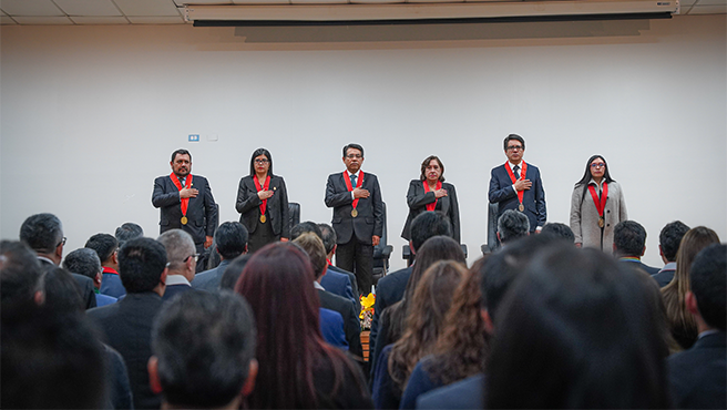 Presidenta de la Corte de Cusco participó de la ceremonia por el “43° Aniversario del Ministerio Público y Día del Fiscal”