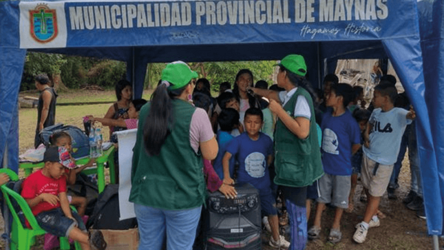 Pobladores de comunidades de la cuenca del Río Momón llegan a la campaña médica de Maynas y PAMS