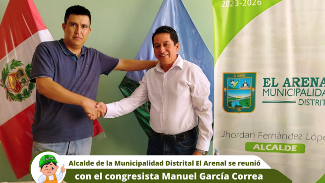 Flyer de la reunión con el congresista Manuel García Correa