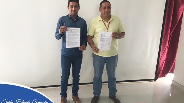 Alcalde de Lancones firma convenio para ejecución de una ficha adicional del programa LLAMKASUN PERÚ en el Caserío de Chilaco Pelados.