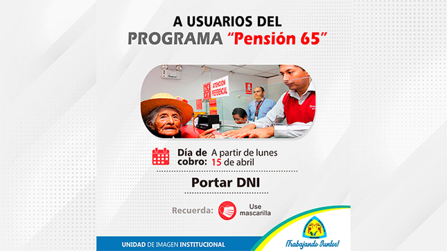 Atención Usuario de Pensión 65  