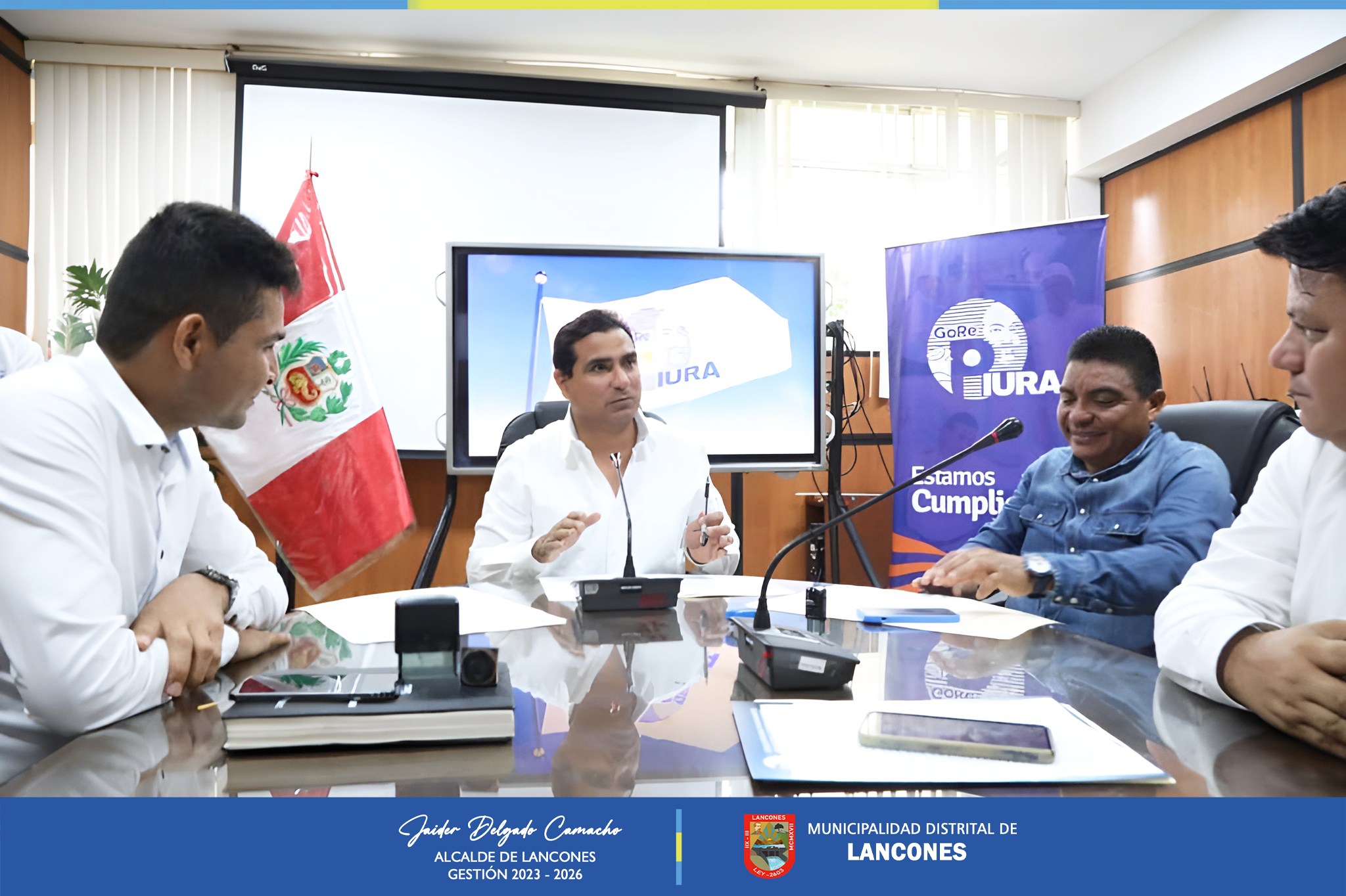 Después de 47 años de reubicación, alcalde de Lancones logra delimitación territorial entre los distritos de Lancones y Querecotillo.