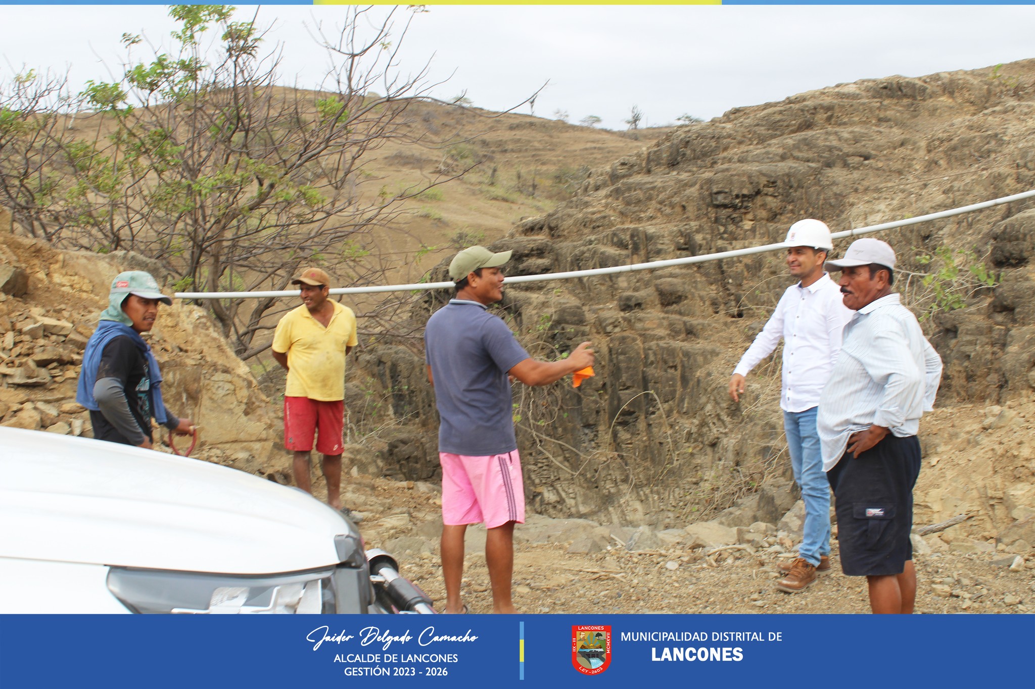Municipalidad de Lancones realizó Construcción de Muros de Contención para Drenaje Pluvial en Vía Horquetas - Leones Y Alto El Toro