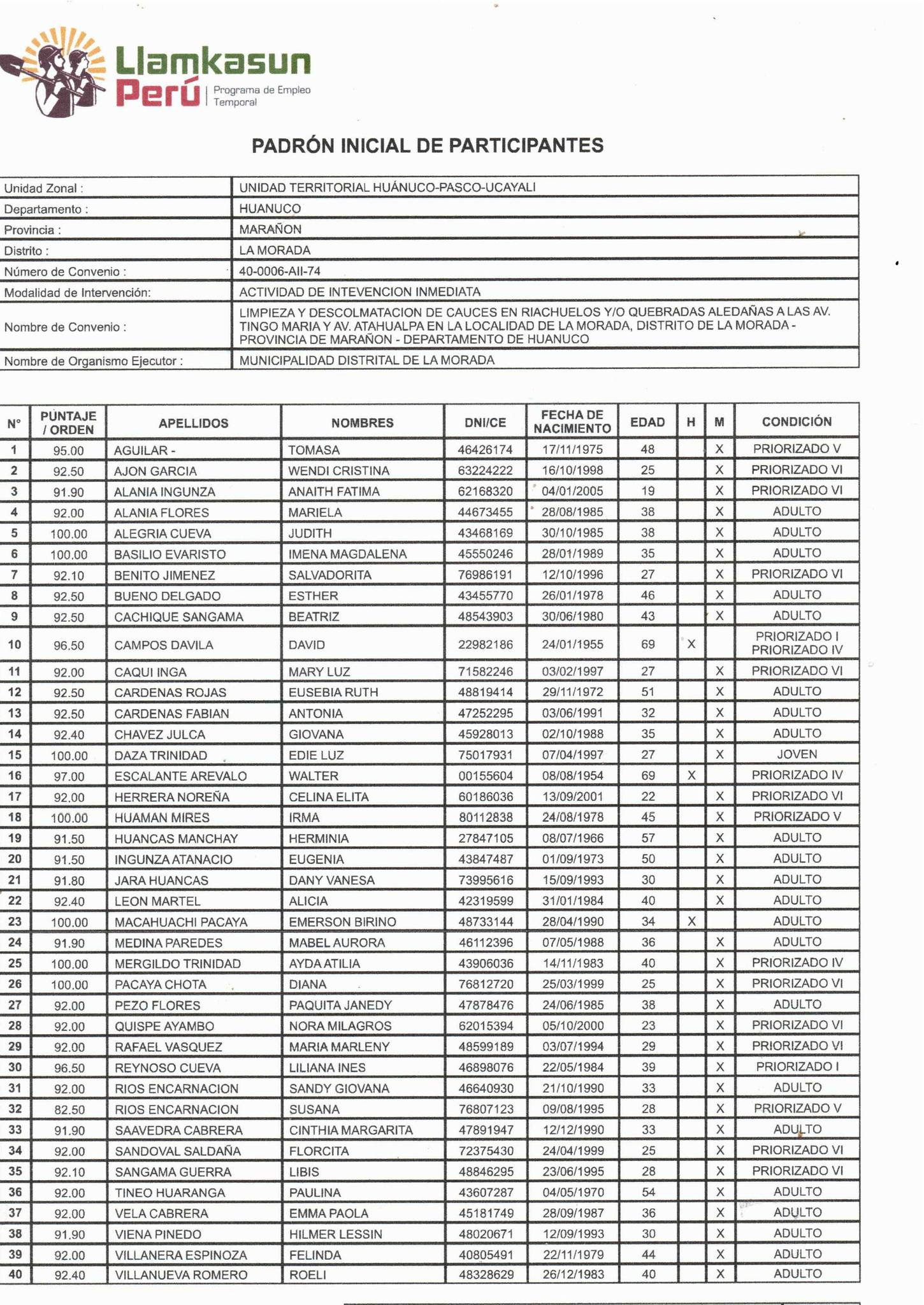 Nota informativa Nª 81