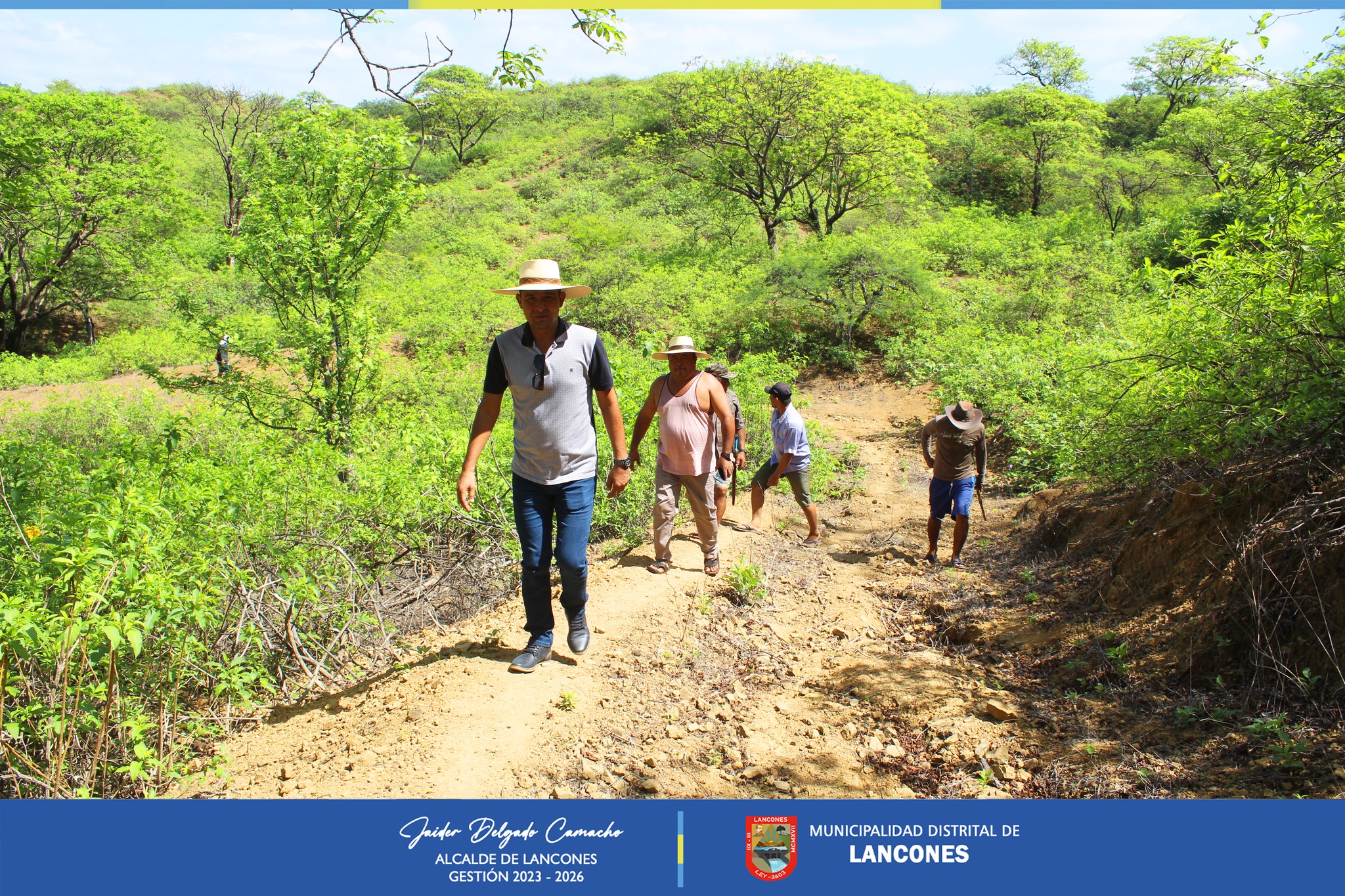 Municipalidad de Lancones realizará apertura de Trocha Carrozable desde Casas Quemadas a Caserío El Cerezo