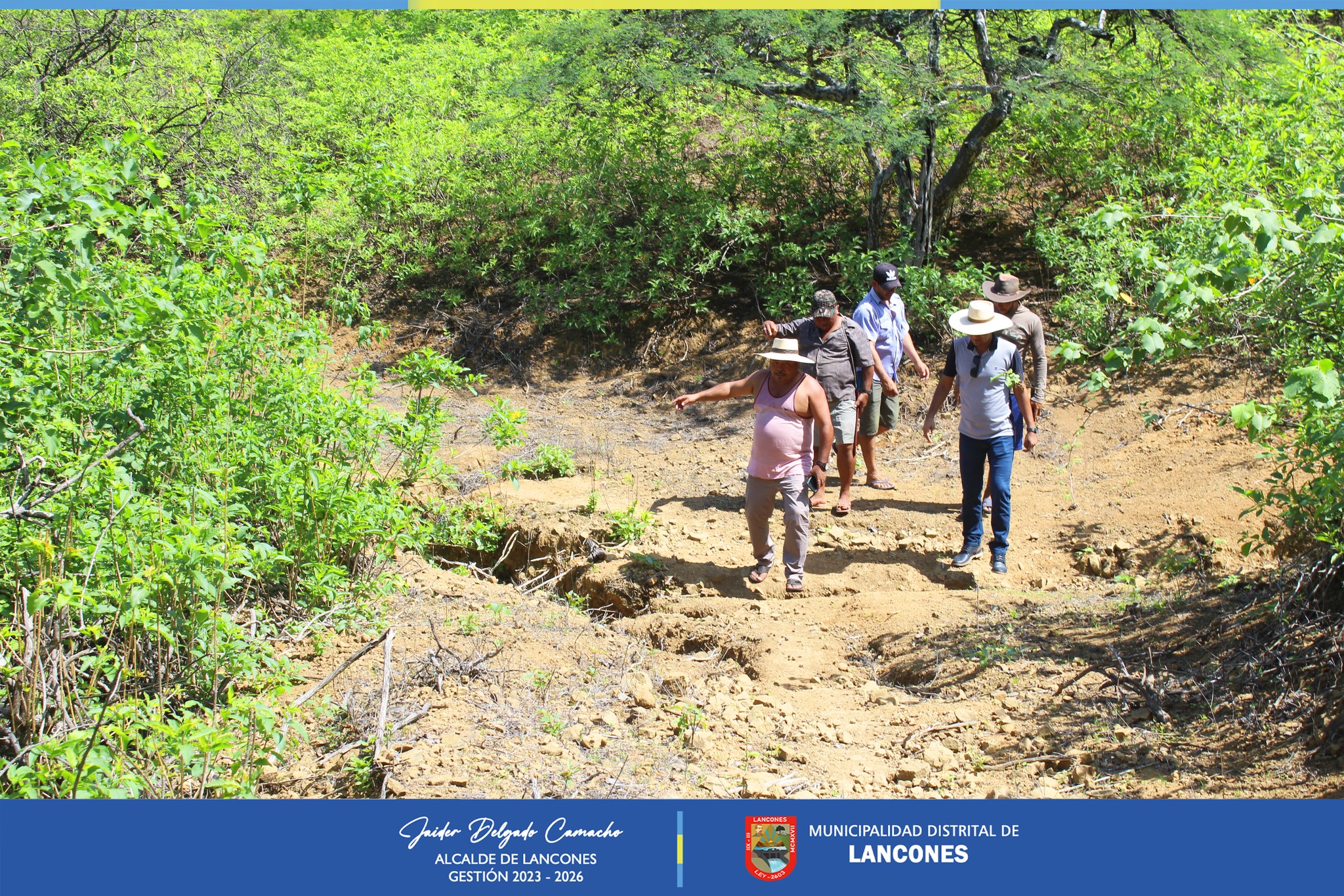 Municipalidad de Lancones realizará apertura de Trocha Carrozable desde Casas Quemadas a Caserío El Cerezo