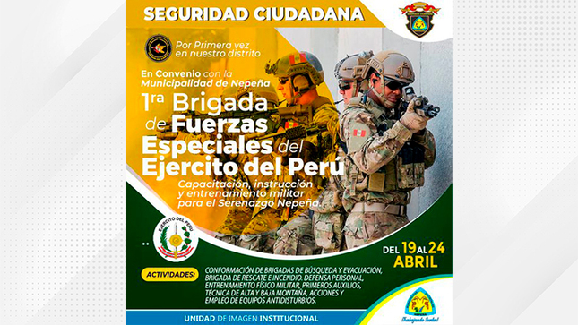 Primera Brigada de Fuerzas Especiales del Ejercito del Perú 