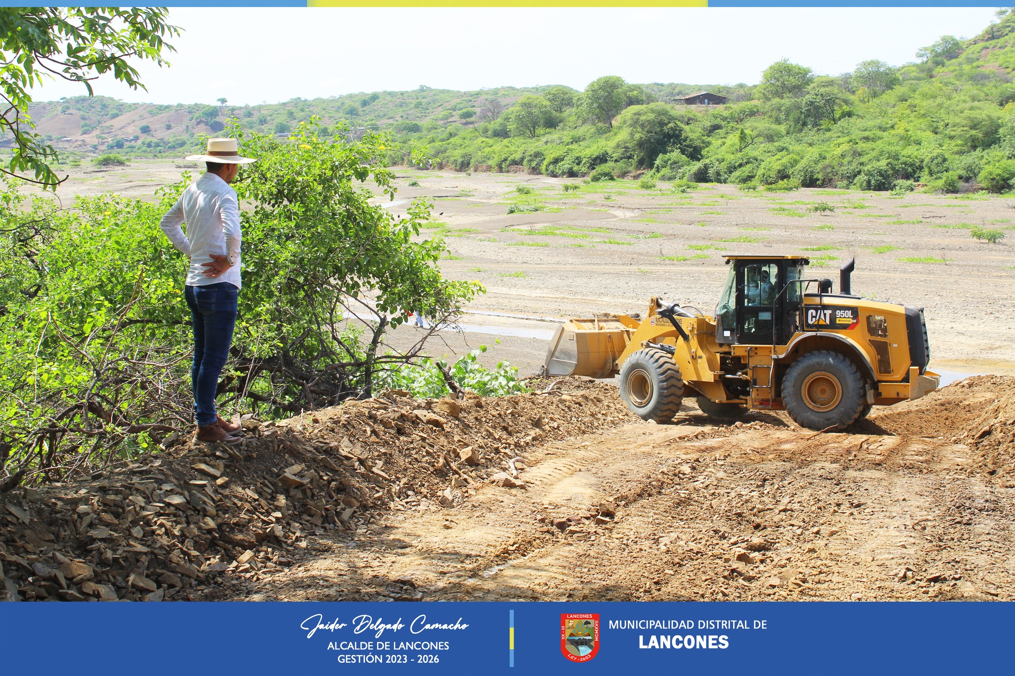Alcalde de Lancones inicia apertura de trocha el Cerezo a Casas Quemadas