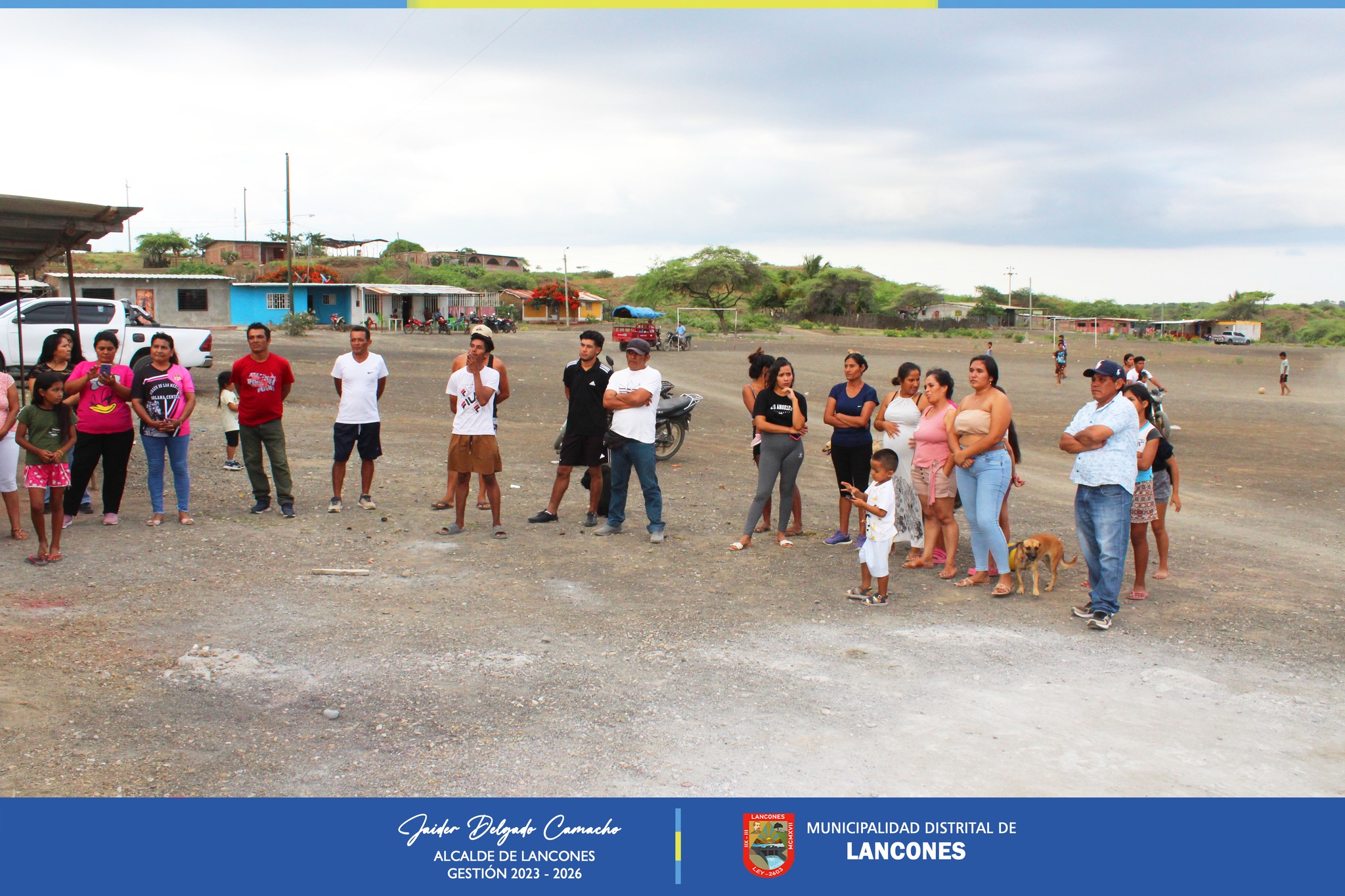 Alcalde de Lancones, inauguró aula recientemente construida en Caserío La Solana Central