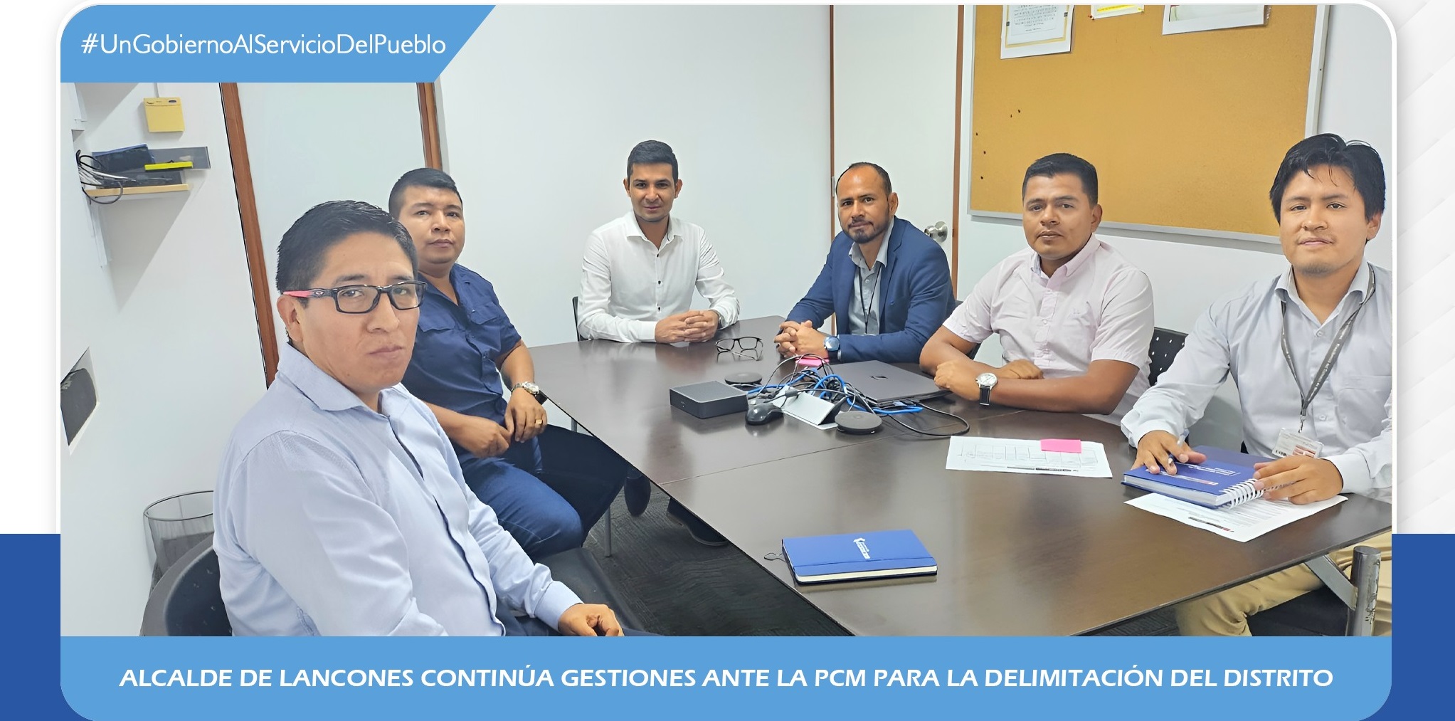 Alcalde de Lancones continúa gestiones ante la PCM para la Delimitación del Distrito.