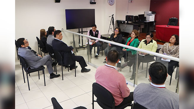 Presidenta de la Corte del Callao, Teresa Soto Gordon, realizó visita administrativa a Juzgados Penales Unipersonales y Colegiado Penal