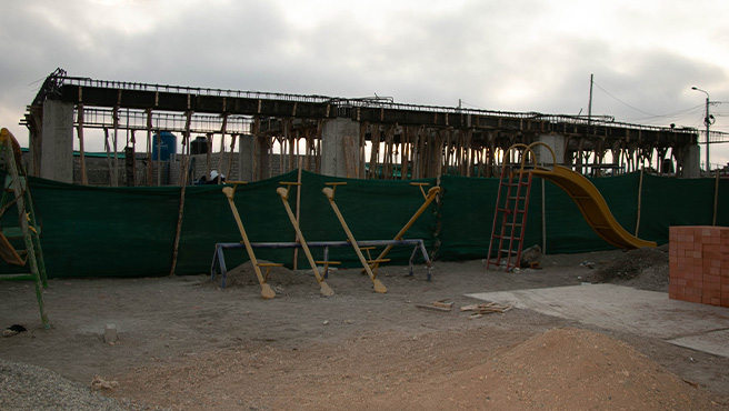 Se supervisó los trabajos de la obra del mejoramiento de su infraestructura, con un monto de inversión de 368,251.38 soles en 09 de Octubre.