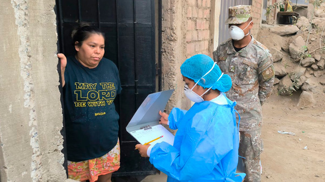 Mega jornada interdistrital contra el dengue con el Ejército del Perú