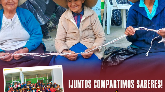 ¡Juntos compartimos saberes, con la elaboración de sogas!