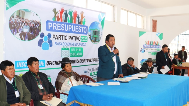 Inicio de taller de presupuesto participativo 