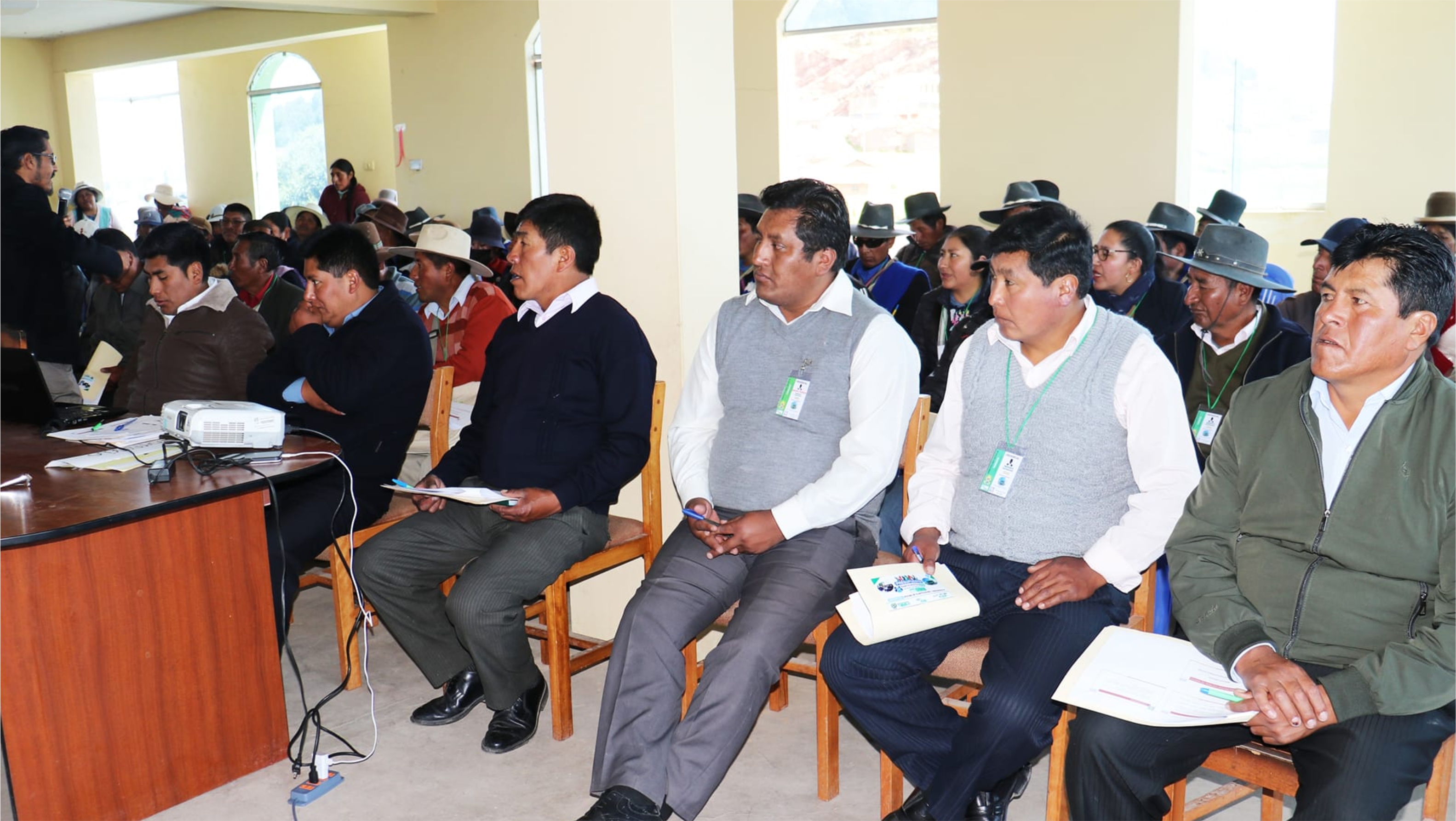 Taller de presupuesto participativo en el centro Poblado de Puquis 