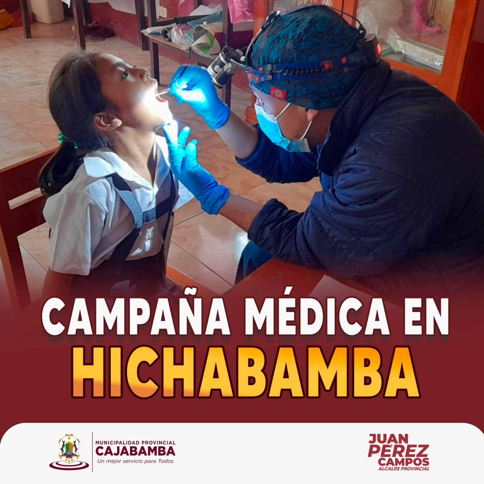 Campaña médica para los estudiantes de Hichabamba