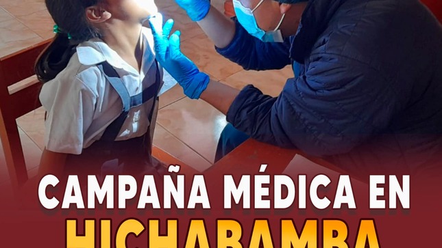 Campaña médica para los estudiantes de Hichabamba