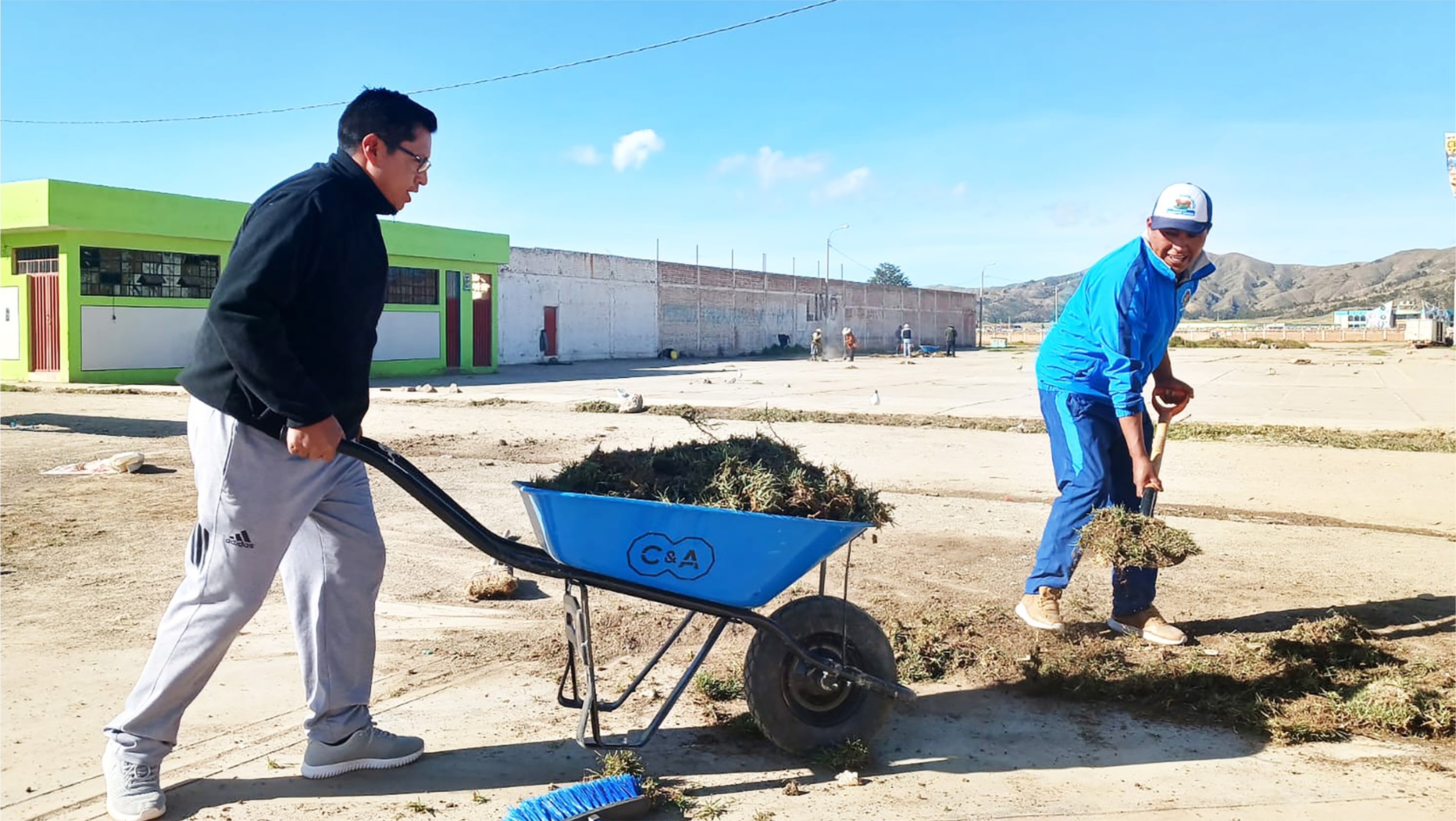 fotografías de jornada de limpieza en taraco