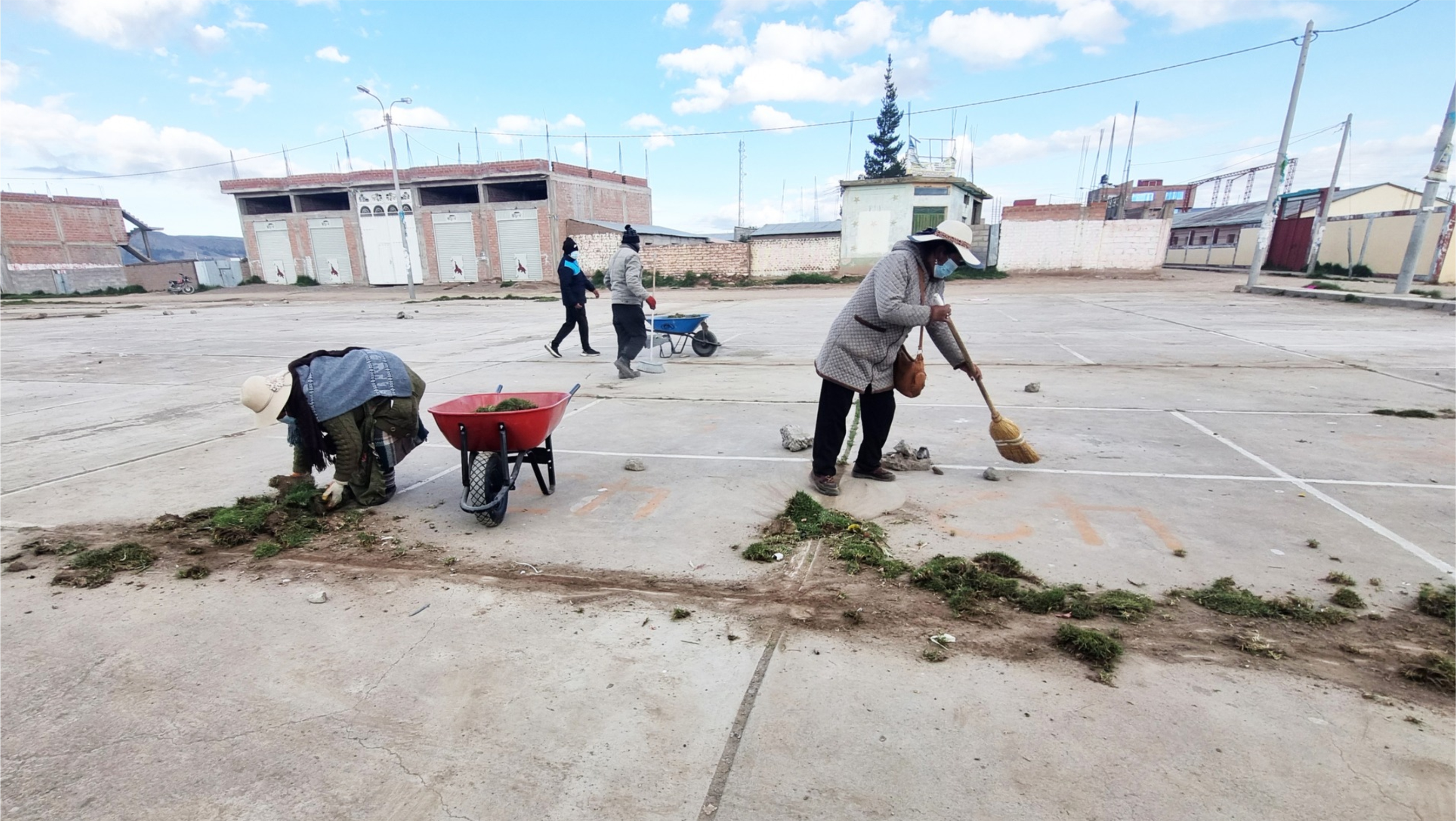 fotografías de jornada de limpieza en taraco