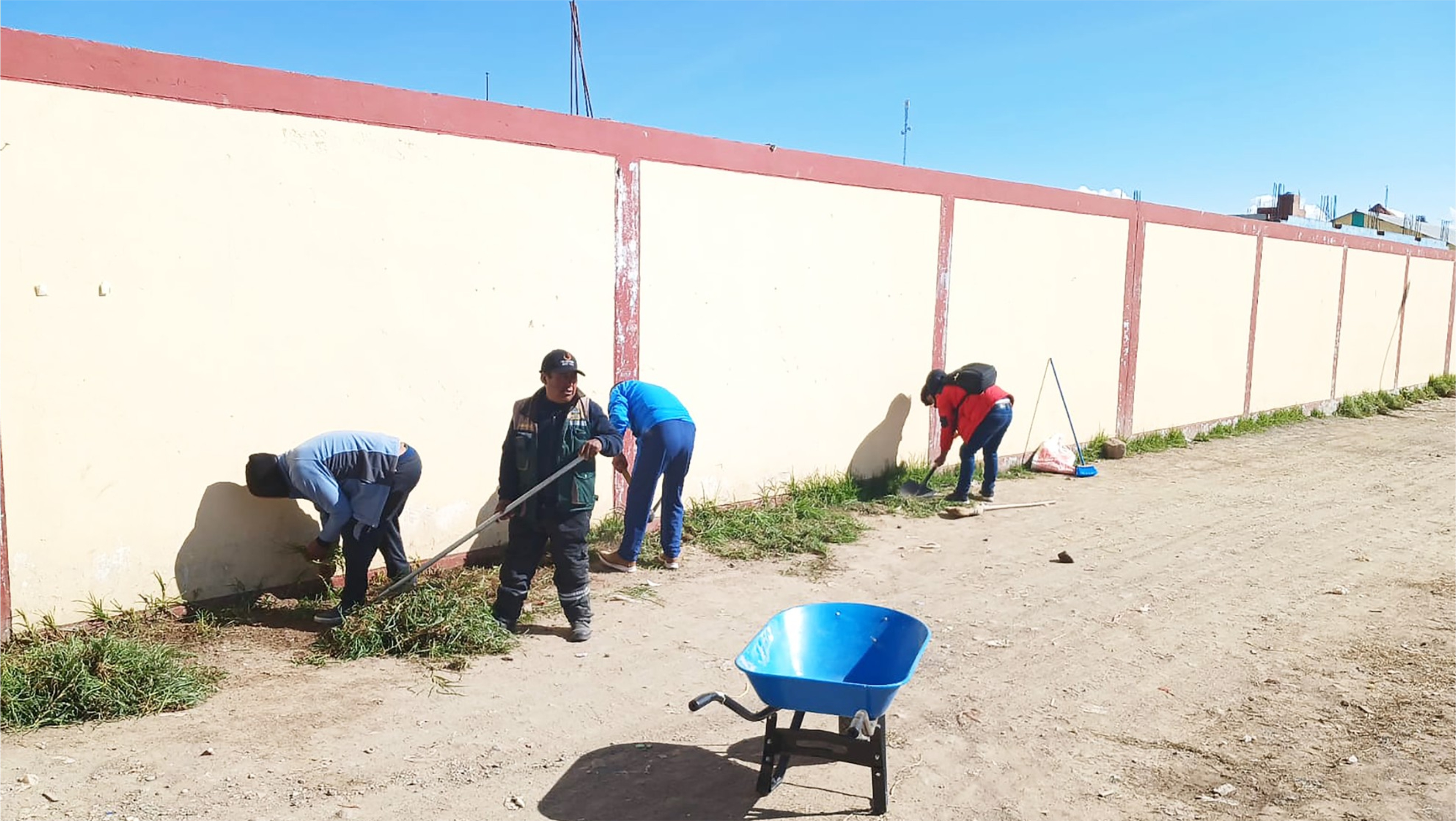 fotografías de jornada de limpieza en taraco