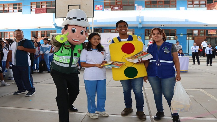 Dirección Regional de Transportes lanzó la campaña ¡Escolares Seguros, conductor responsable!
