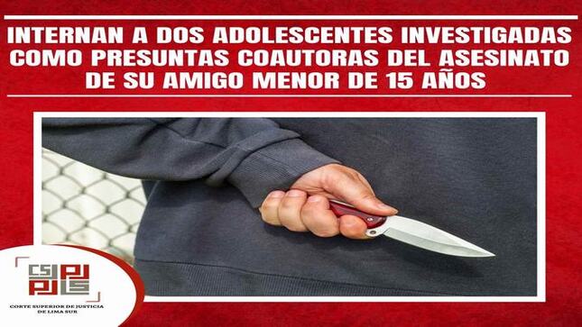 Internan a dos adolescentes investigadas como presuntas coautoras del asesinato de su amigo de 15 años