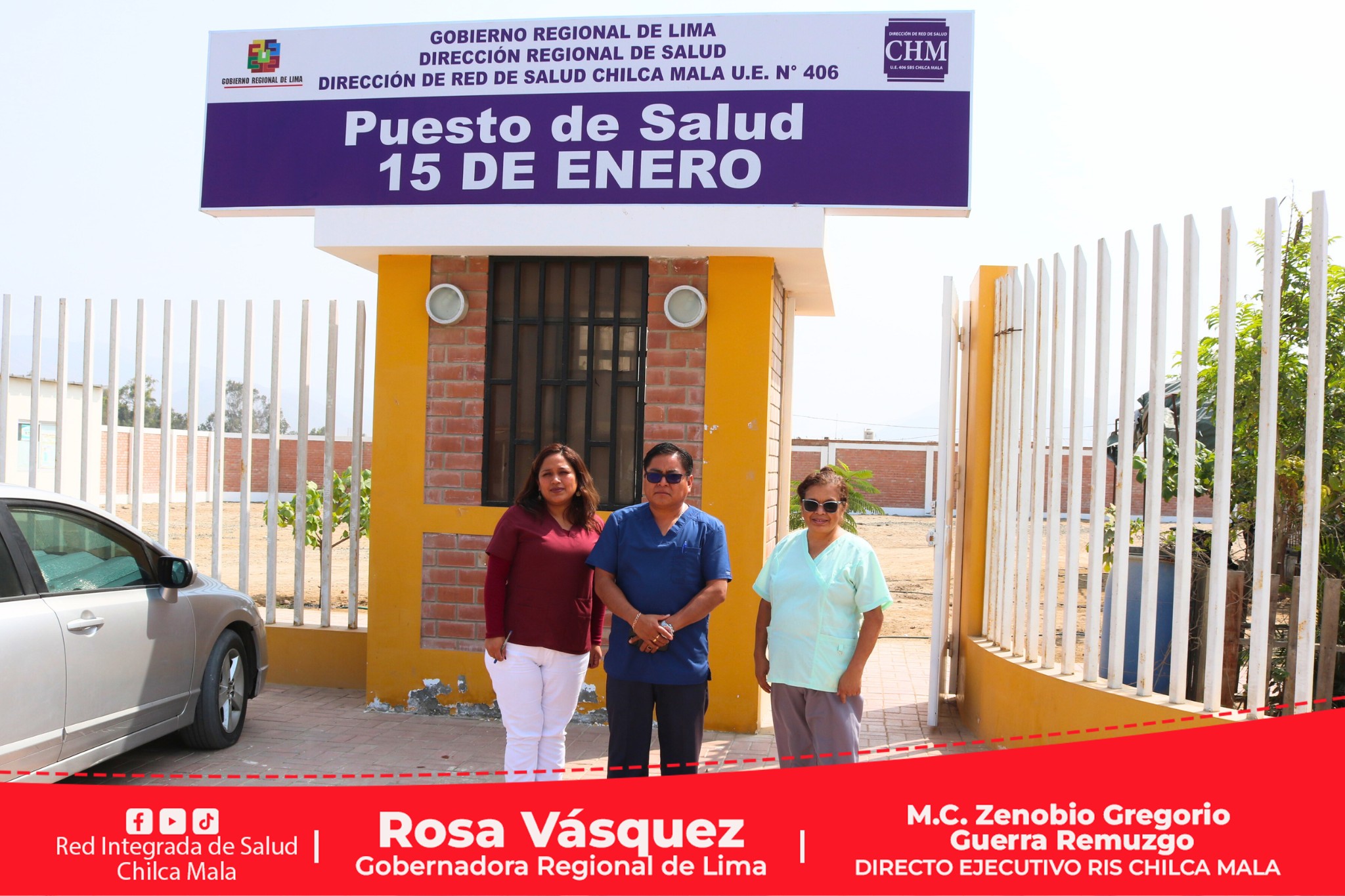 Director ejecutivo supervisa funcionamiento de los servicios del Puesto de Salud de 15 de Enero