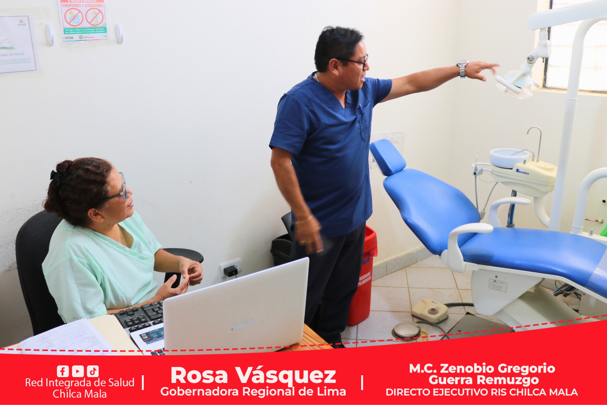 Director ejecutivo supervisa funcionamiento de los servicios del Puesto de Salud de 15 de Enero
