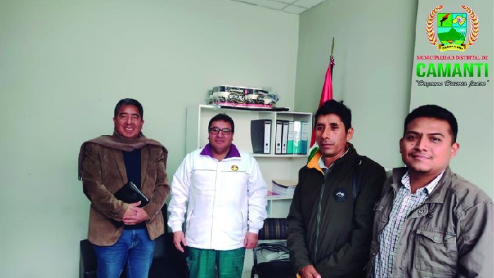 Reunion del Sr Alcalde junto al Sr. M.C. Abel Paucarmauta Tacuri para la posibilidad de un Convenio