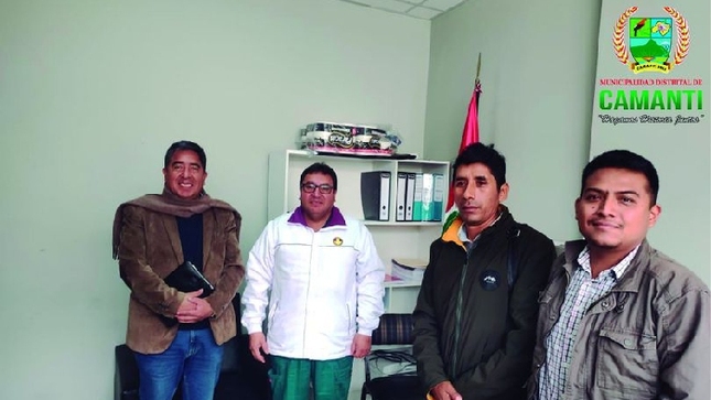 Reunion del Sr Alcalde junto al Sr. M.C. Abel Paucarmauta Tacuri para la posibilidad de un Convenio