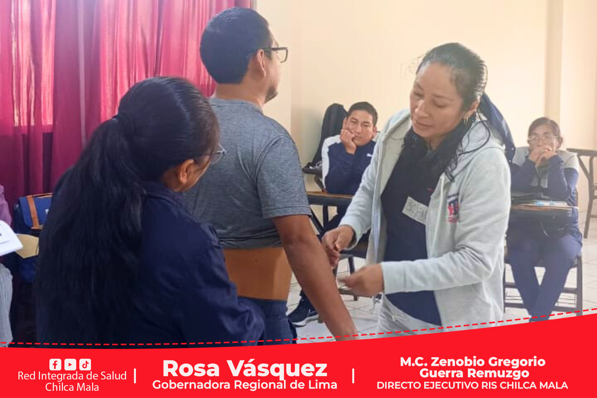 Como parte del Plan Anual de capacitaciones la RIS Chilca Mala lleva a cabo importante curso de: "Perímetro Abdominal"