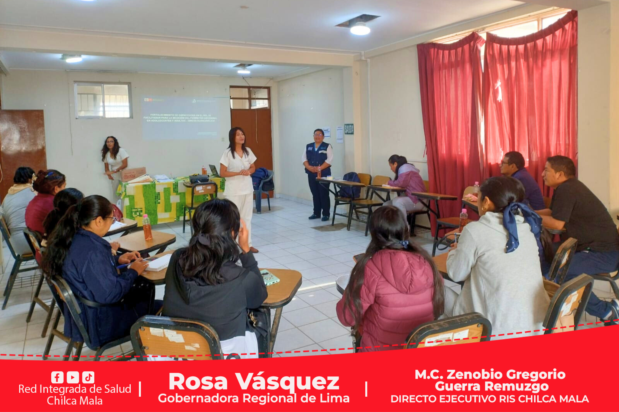 Como parte del Plan Anual de capacitaciones la RIS Chilca Mala lleva a cabo importante curso de: "Perímetro Abdominal"