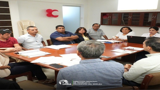 DRTPE Piura realizó la primera conciliación para la negociación de 32 requerimientos entre la Caja Municipal de Ahorro y Crédito de Sullana.