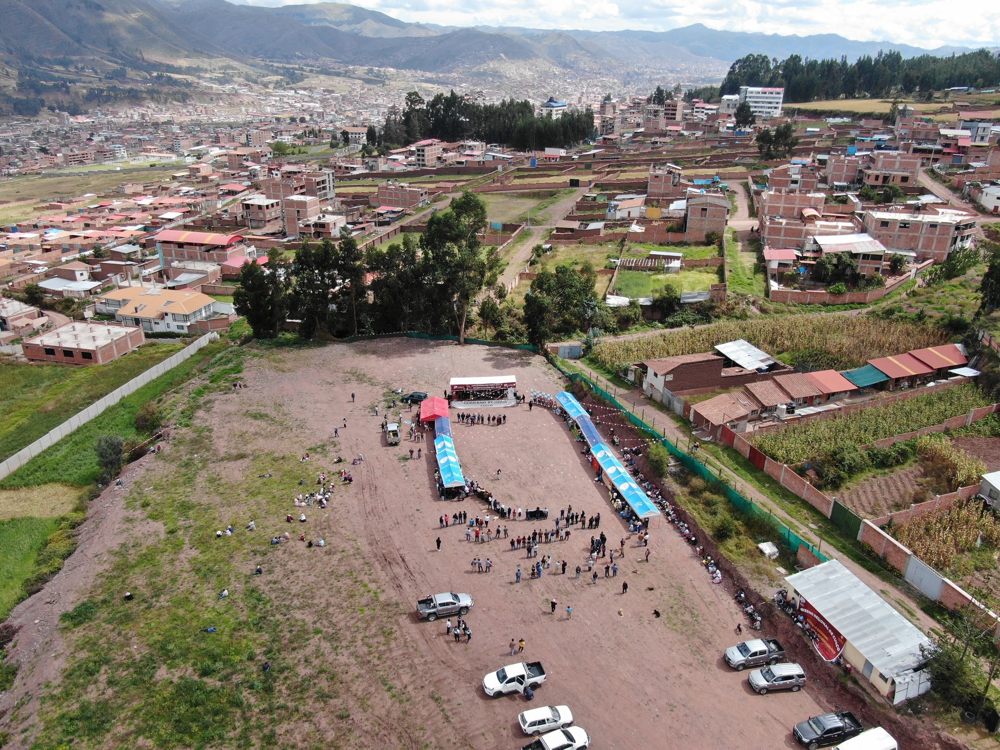 Fotografía del inicio de la primera etapa de la masificación del gas natural