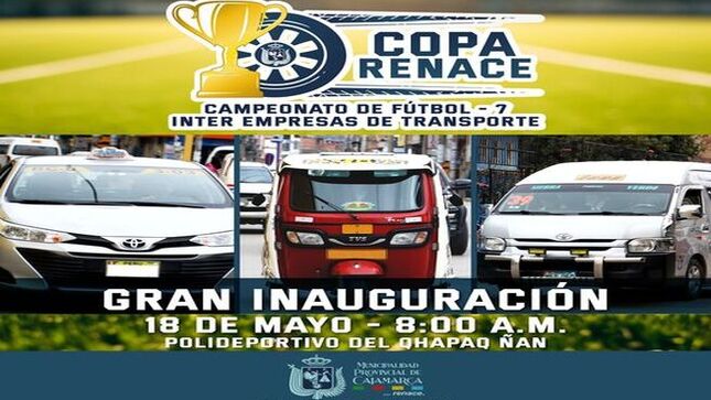 ✅Invitamos a todas las empresas de transporte a participar de la inauguración del campeonato de fútbol 7 este 18 de mayo a las 8:00 a. m. que busca fomentar el deporte y la actividad física en todos nuestros transportistas.