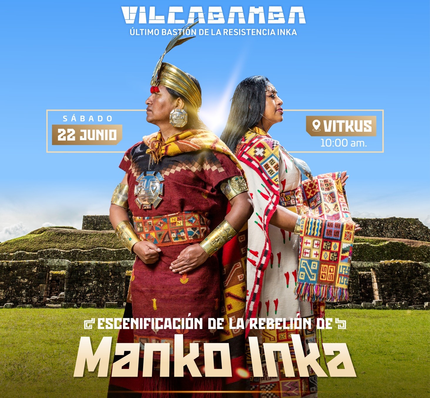 Escenificación de la Rebelión de Manko Inca
Sábado 22 de junio del 2024