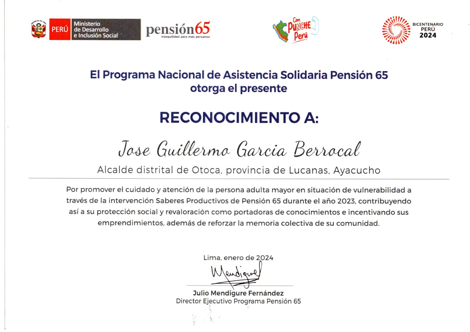 reconocimiento