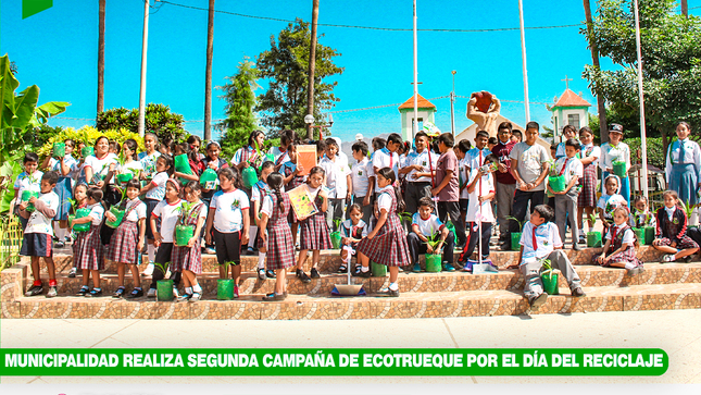 Municipalidad Realiza Segunda Campaña de Ecotrueque por el día del Reciclaje