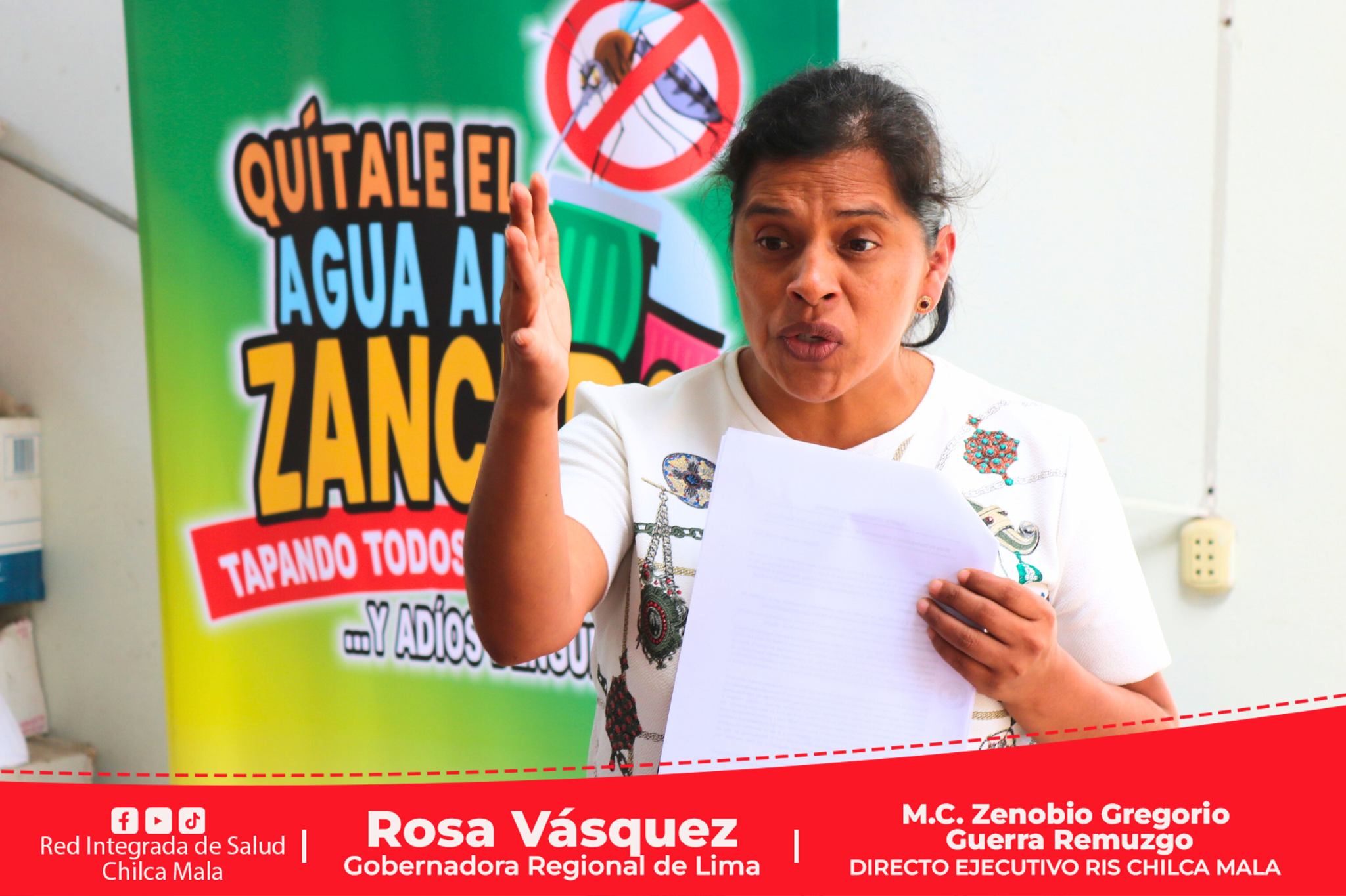 Reunión para fortalecer medidas contra la propagación del dengue en la RIS Chilca Mala