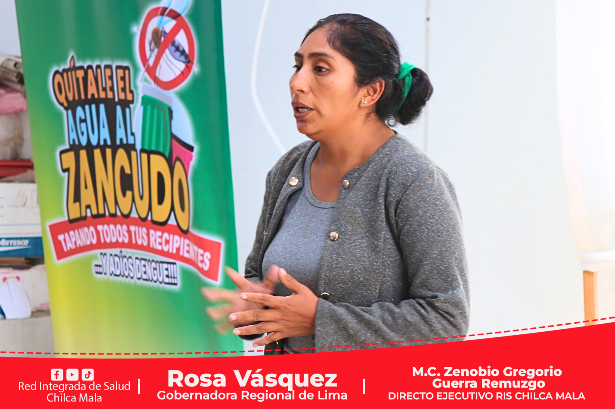 Reunión para fortalecer medidas contra la propagación del dengue en la RIS Chilca Mala