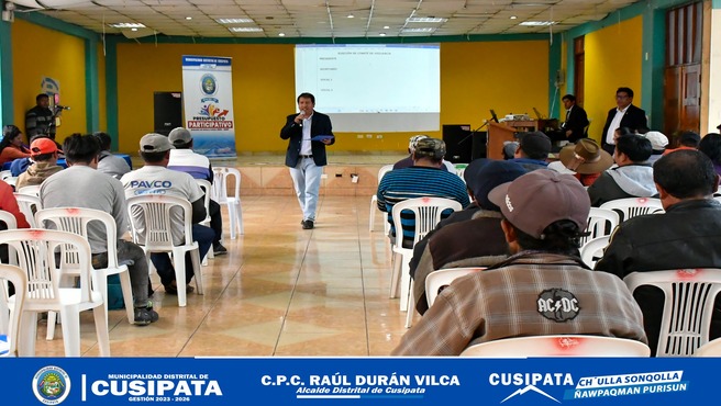 ll Taller de presupuesto participativo Multianual 2025-2027