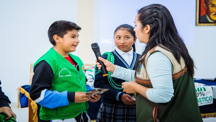 PROMOTORES AMBIENTALES ESCOLARES SON CAPACITADOS POR LA MUNICIPALIDAD DE SAN JERÓNIMO.
