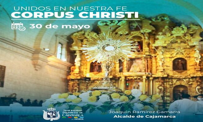 tradicional fiesta del Corpus Christi este 30 de mayo