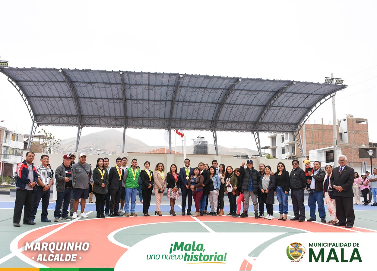 Inauguración de la Obra: "Mejoramiento del Parque Recreativo en la Urb. Los Frutales del Distrito de Mala"