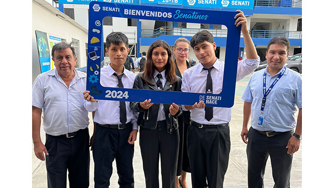 Jóvenes Becados de Huarmey, inicial sus clases en SENATI-Chimbote