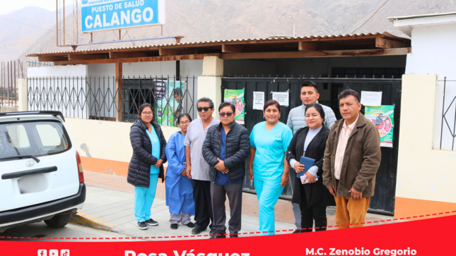 Director Ejecutivo de la RIS Chilca Mala se reúne con el personal de salud de Calango.