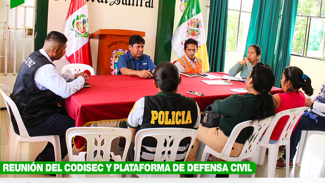 Reunión de la plataforma de defensa civil
