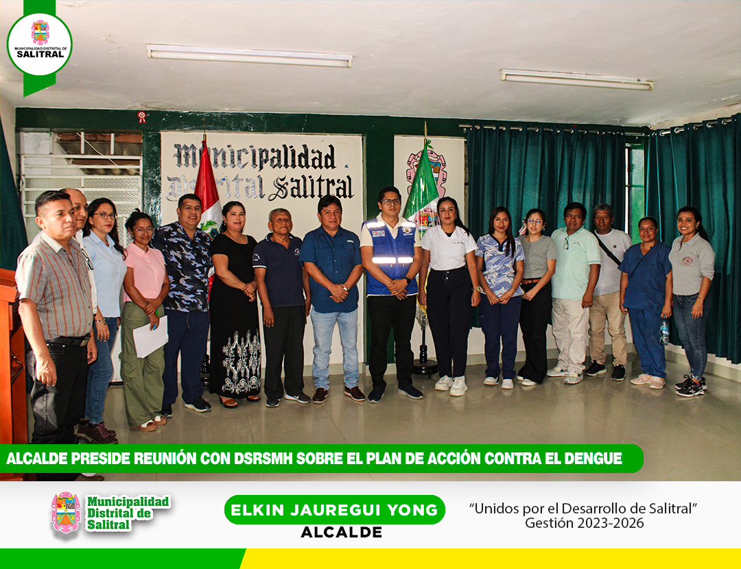 Alcalde preside reunión con la DSRSMH sobre el plan de acción contra el dengue