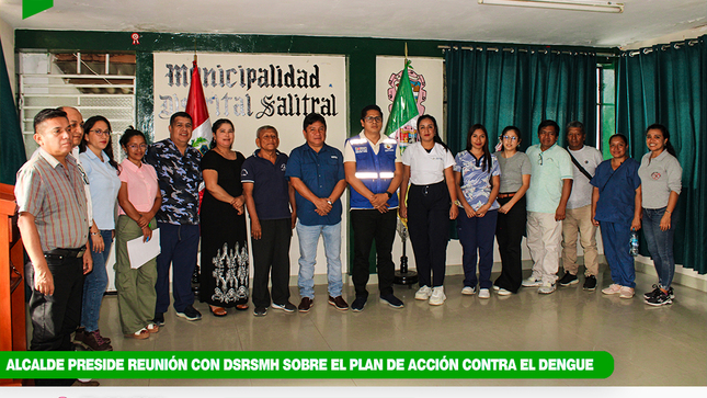 Alcalde preside reunión con la DSRSMH sobre el plan de acción contra el dengue